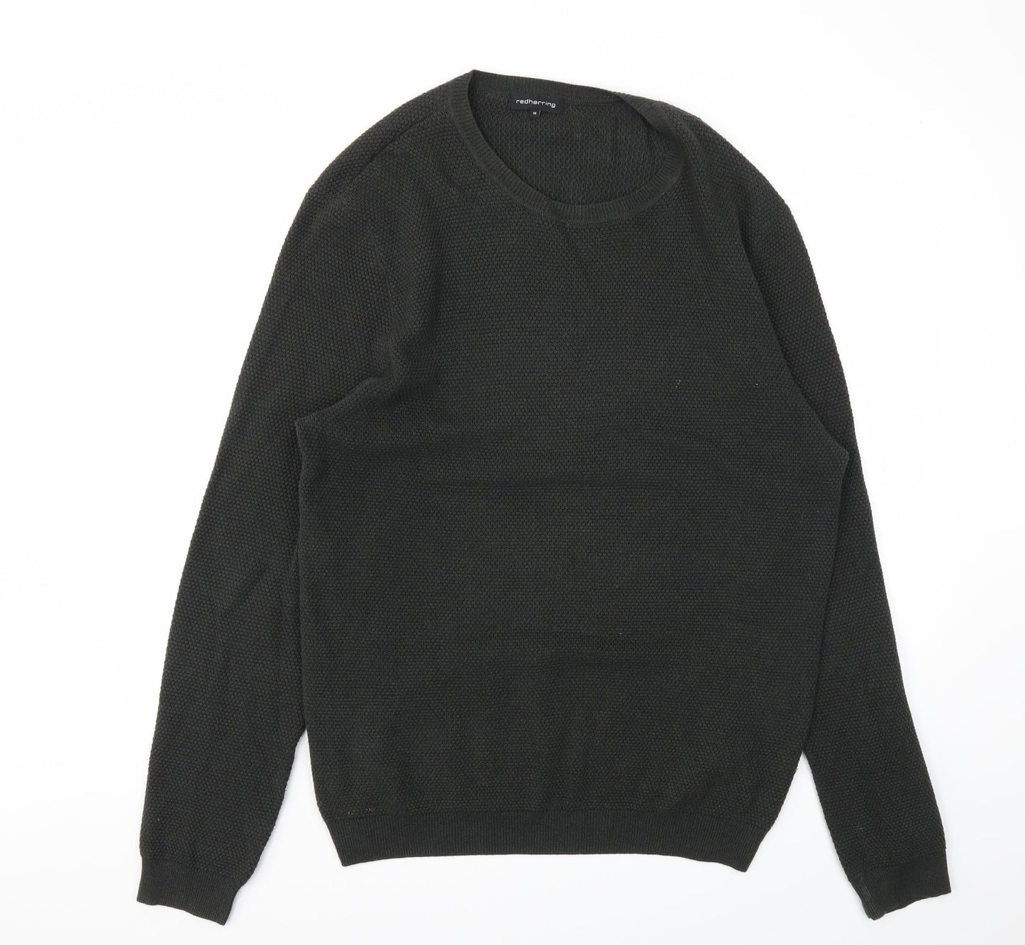 Mens UK Size M Debenhams Green Pullover Sweatshirt