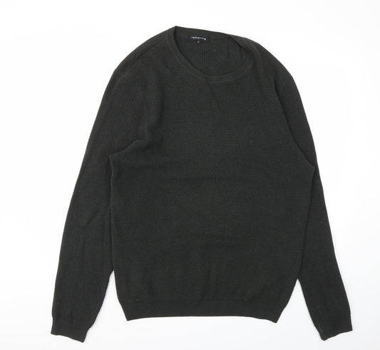 Mens UK Size M Debenhams Green Pullover Sweatshirt