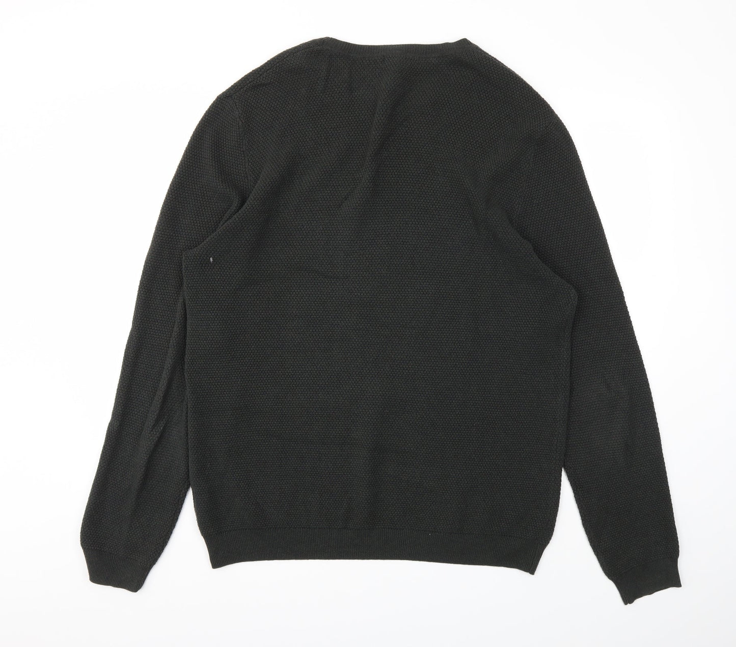 Mens UK Size M Debenhams Green Pullover Sweatshirt
