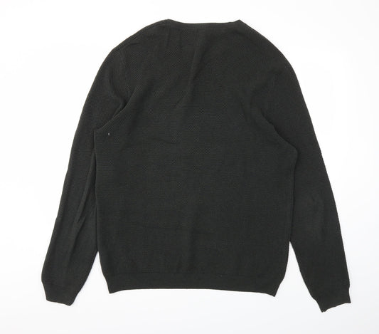 Mens UK Size M Debenhams Green Pullover Sweatshirt