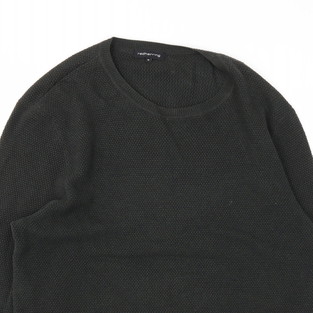 Mens UK Size M Debenhams Green Pullover Sweatshirt