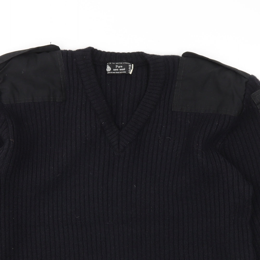 Mens UK Size M Preworn Blue Pullover Sweatshirt