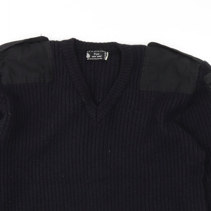 Mens UK Size M Preworn Blue Pullover Sweatshirt