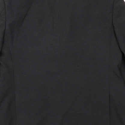 M&S Mens Black Houndstooth  Jacket Blazer Size 42