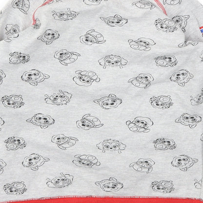 CHARICTER Boys Grey Animal Print  Pullover Hoodie Size 8 Years