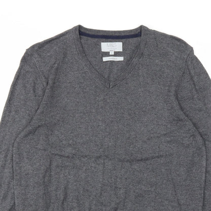 Mens UK Size S M&S Grey Pullover Sweatshirt
