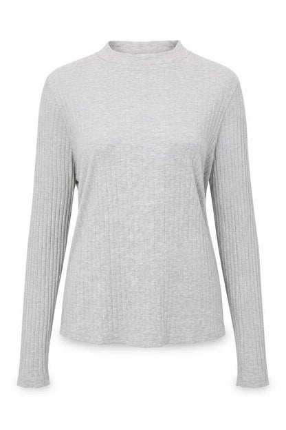 Womens UK Size 10 River Island Grey Basic T-Shirt