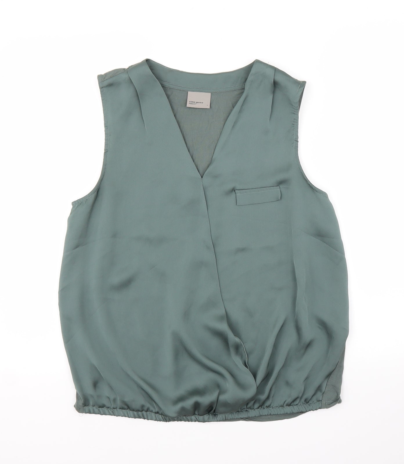 Vera Moda Womens Green   Basic Blouse Size L