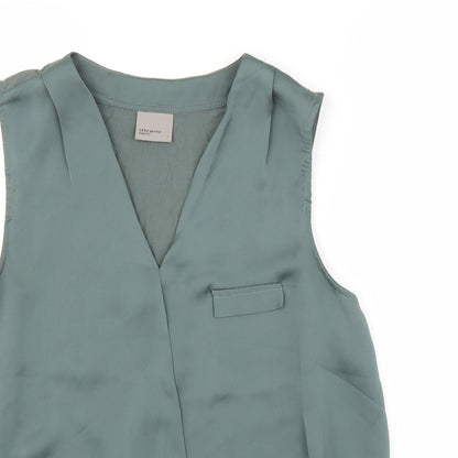 Vera Moda Womens Green   Basic Blouse Size L