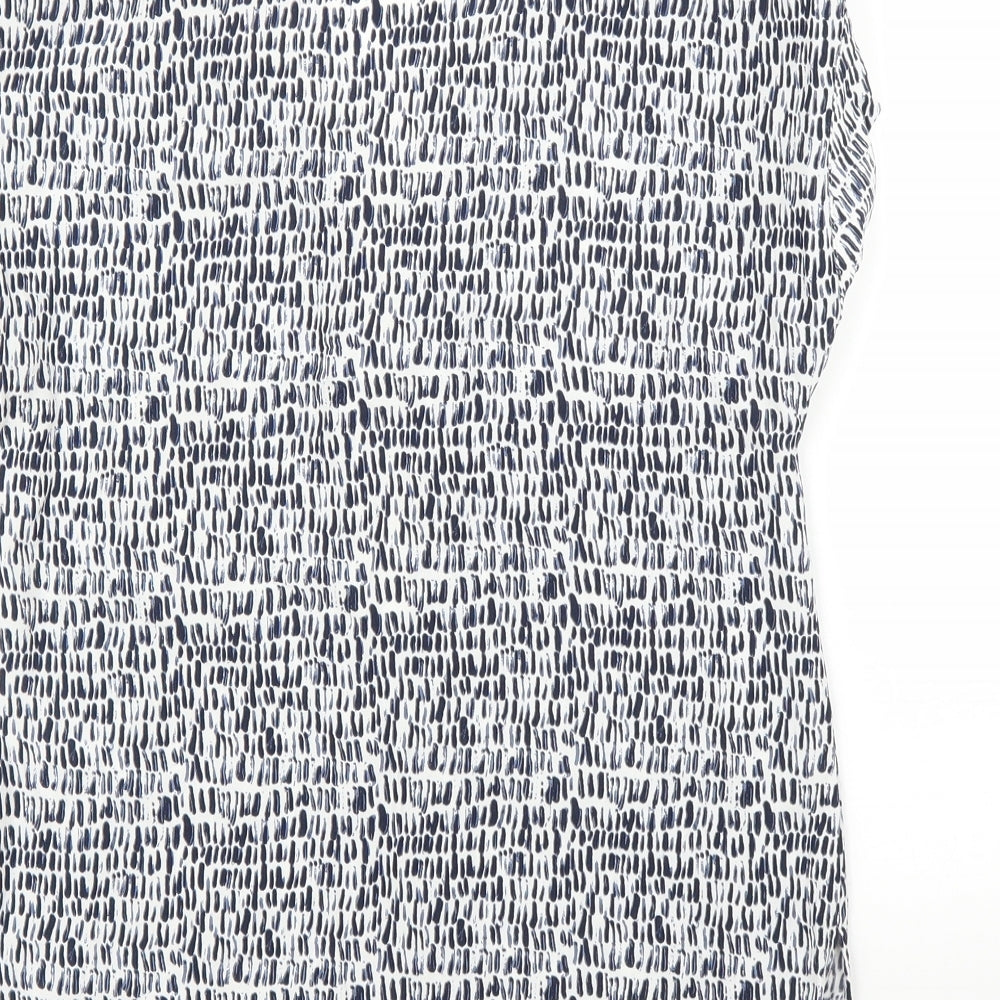 Womens UK Size 8 Phase Eight Blue Basic Blouse