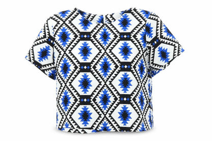Womens UK Size 12 Cameo Rose Blue Basic Blouse