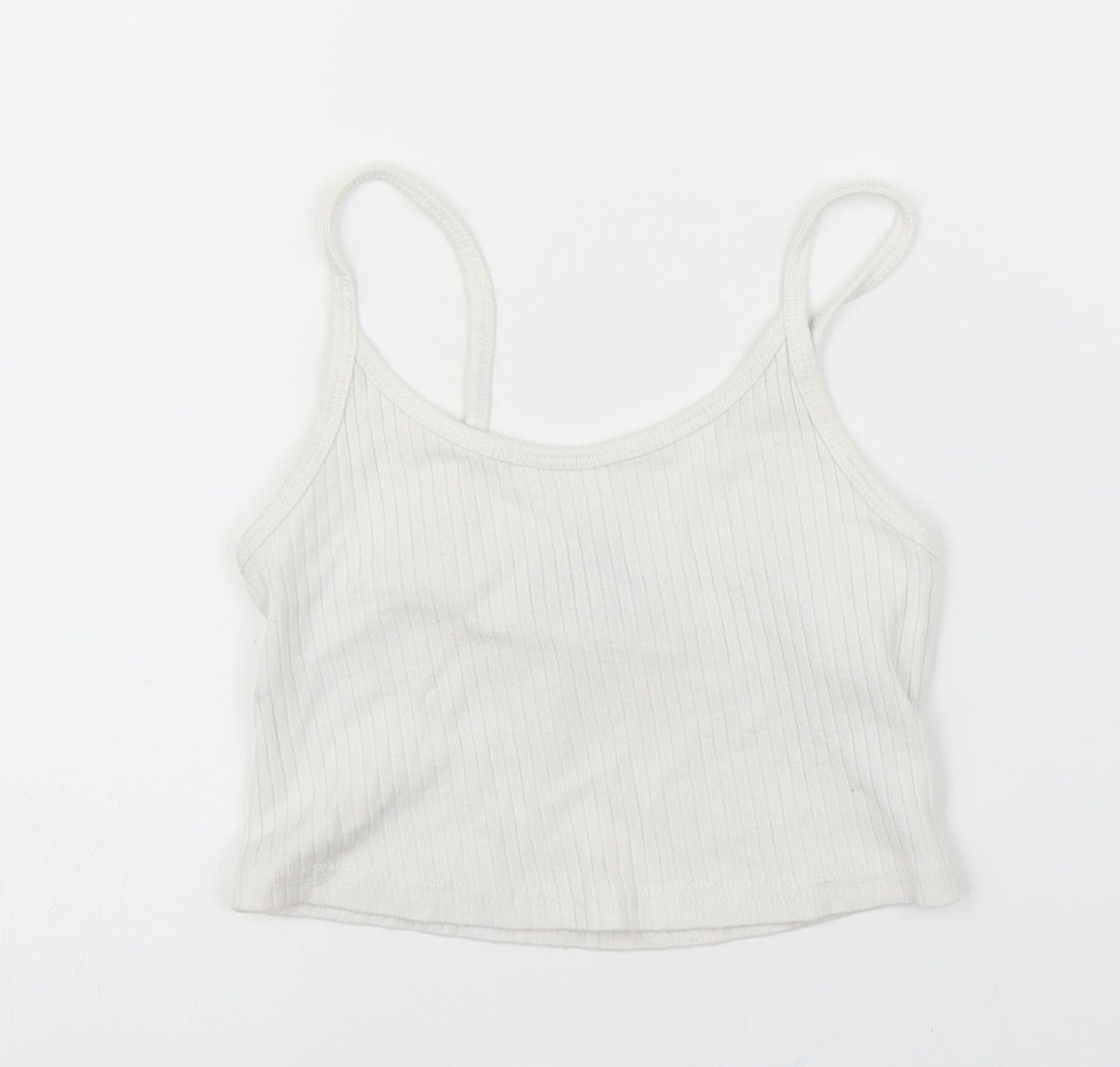 Womens UK Size 4 Topshop White Camisole Blouse