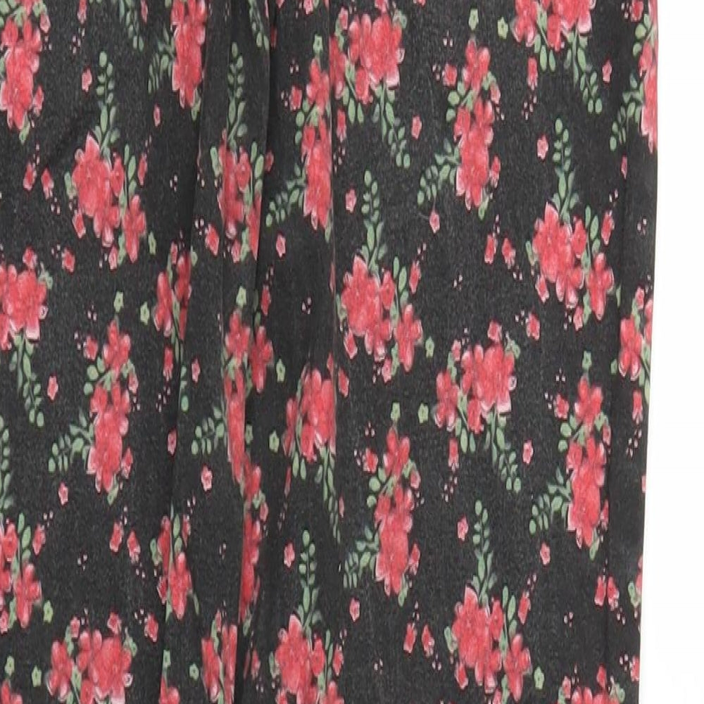 Primark Girls Black Floral Denim Skinny Jeans Size 12-13 Years