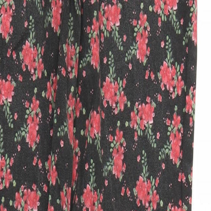 Primark Girls Black Floral Denim Skinny Jeans Size 12-13 Years