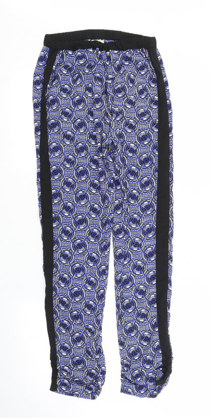 River Island Girls Blue Geometric  Bloomer Trousers Size 12 Years