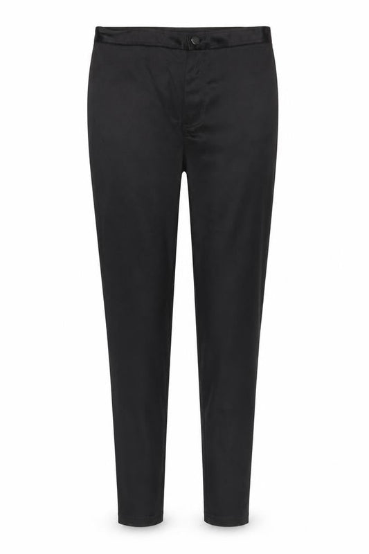 Womens UK Size 10 Cameo Rose Regular Fit Carrot Black Trousers
