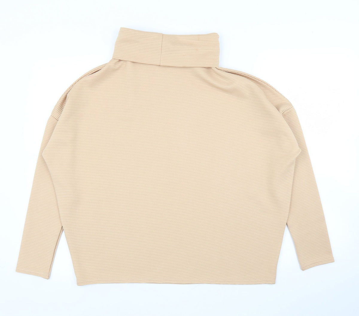 HOT!MESS Womens Beige   Basic Blouse One Size