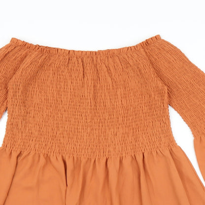 Missguided Womens Orange   A-Line  Size 10