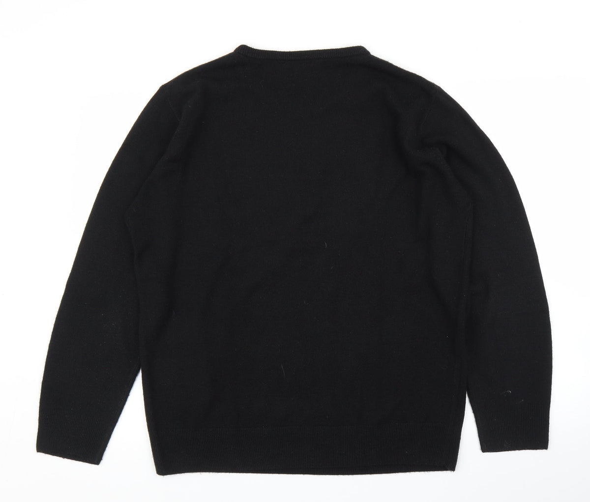 Back view of Taylor & Wright men’s black jumper, size L