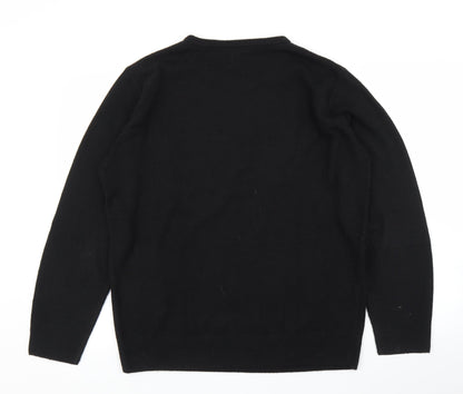 Back view of Taylor & Wright men’s black jumper, size L