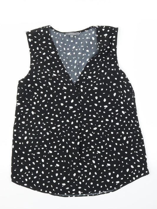 Womens UK Size 10 Principles Black Basic Blouse