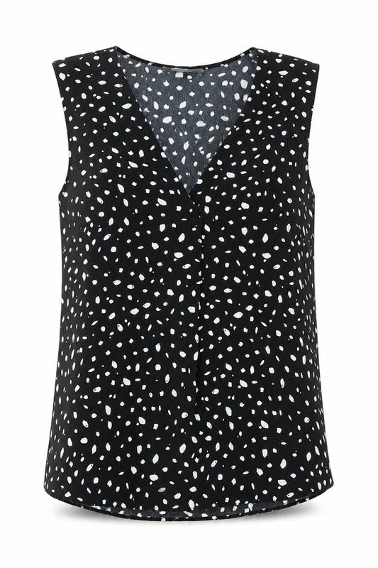 Front view of Principles women’s black basic blouse, size UK 10