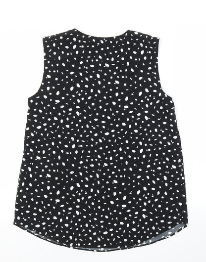 Womens UK Size 10 Principles Black Basic Blouse