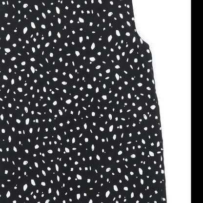 Womens UK Size 10 Principles Black Basic Blouse