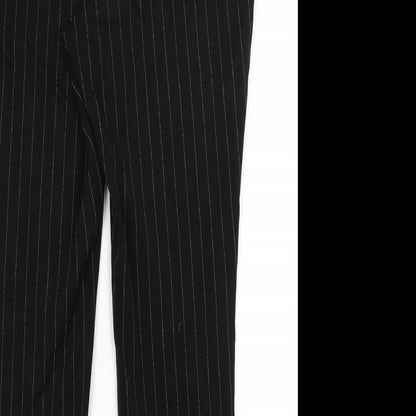 Womens UK Size 14 Very Regular Fit Dress Pants Black Trousers