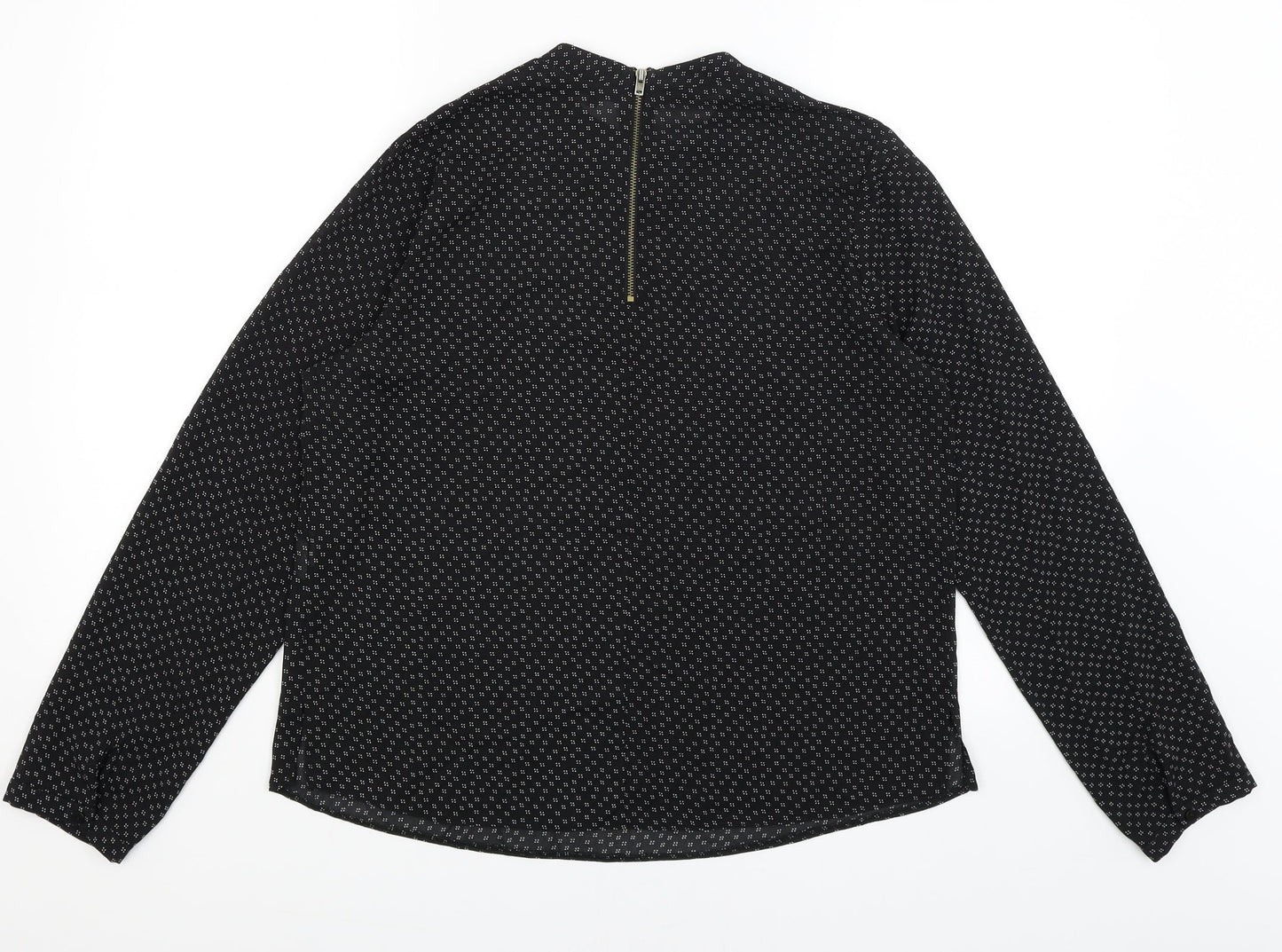 Womens UK Size 14 Atmosphere Black Basic Blouse