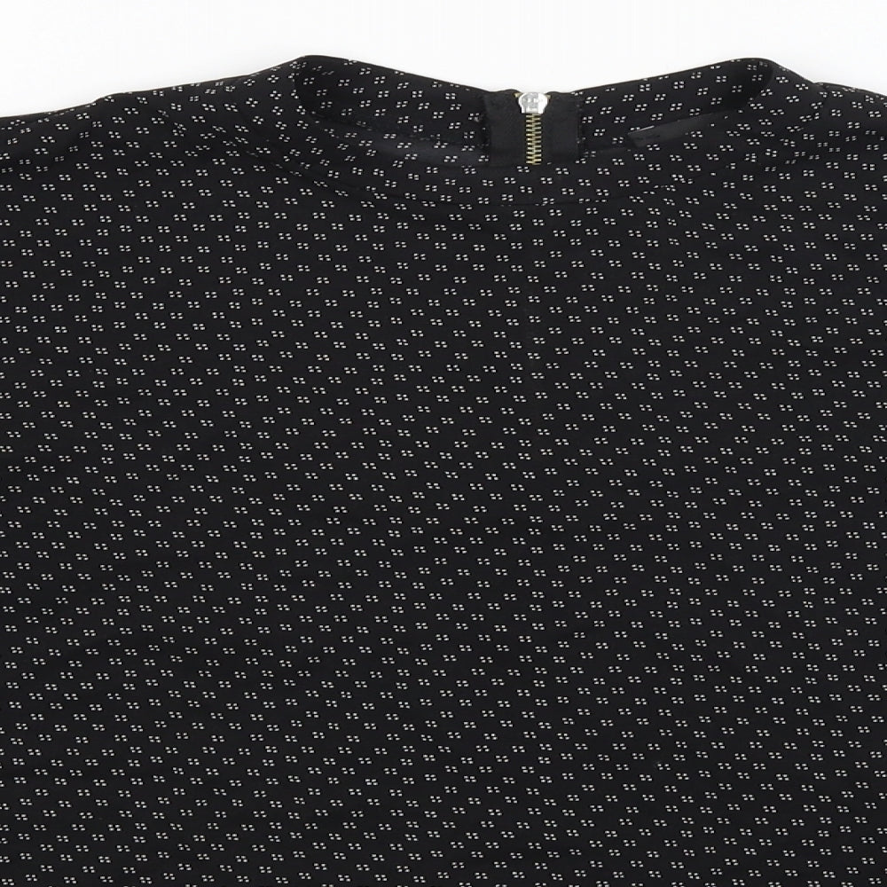 Womens UK Size 14 Atmosphere Black Basic Blouse
