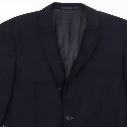Mens UK Size S Cedar Wood State Regular Blue Suit Jacket