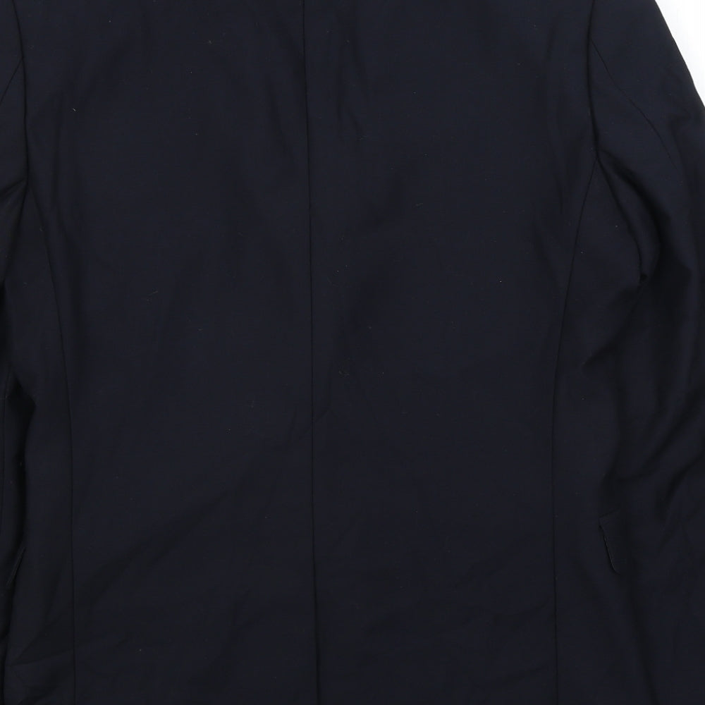 Mens UK Size S Cedar Wood State Regular Blue Suit Jacket