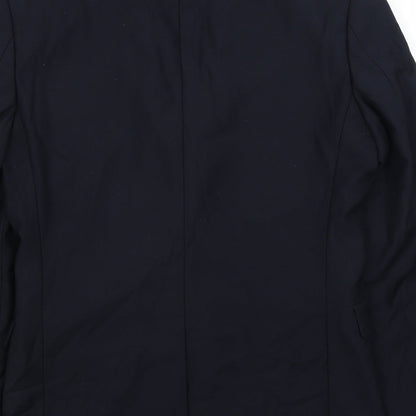 Mens UK Size S Cedar Wood State Regular Blue Suit Jacket