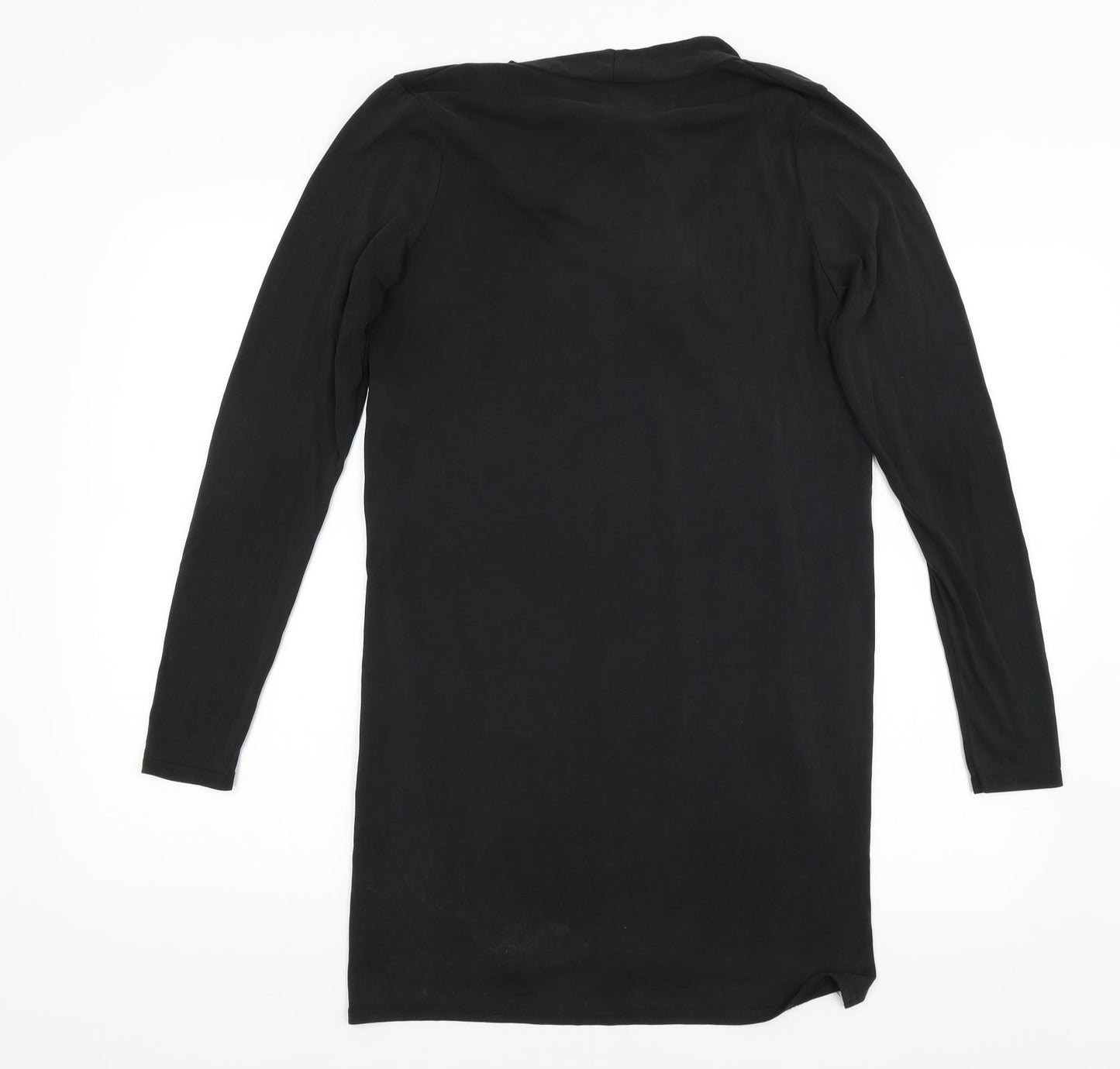 Womens UK Size 10 River Island Black Basic T-Shirt