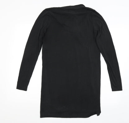 Womens UK Size 10 River Island Black Basic T-Shirt