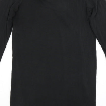 Womens UK Size 10 River Island Black Basic T-Shirt