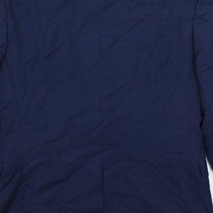 Mens UK Size S Cedar Wood State Regular Blue Suit Jacket