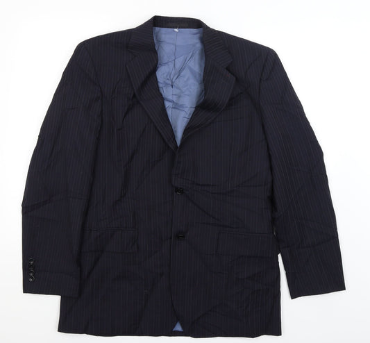 Mens UK Size L Racing Green Regular Blue Suit Jacket