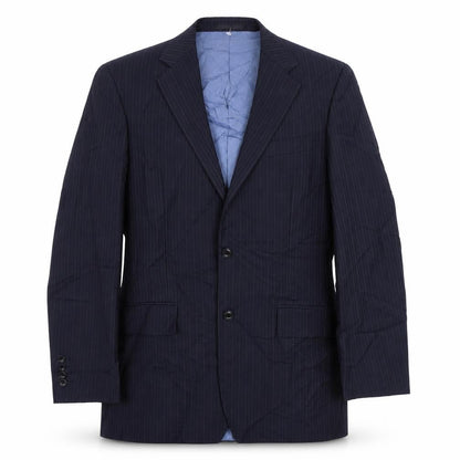 Mens UK Size L Racing Green Regular Blue Suit Jacket