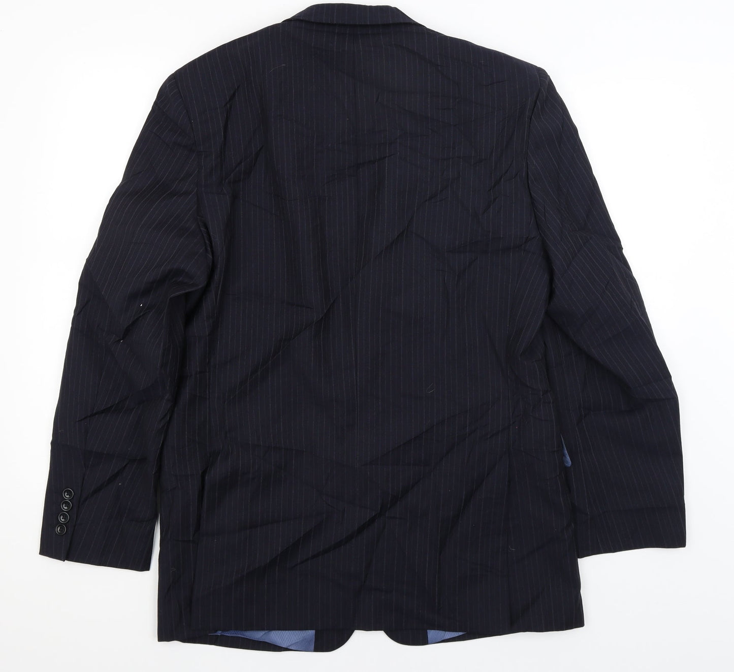 Mens UK Size L Racing Green Regular Blue Suit Jacket