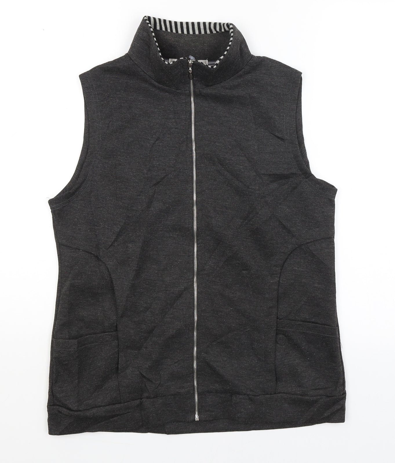 Womens UK Size 12 Fabrizio Grey Vest Jumper