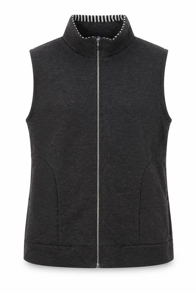 Womens UK Size 12 Fabrizio Grey Vest Jumper