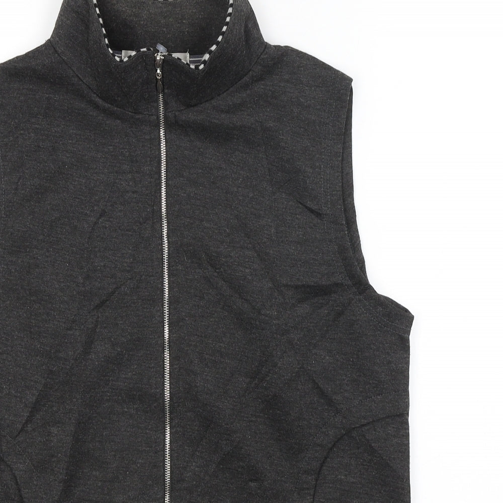 Womens UK Size 12 Fabrizio Grey Vest Jumper