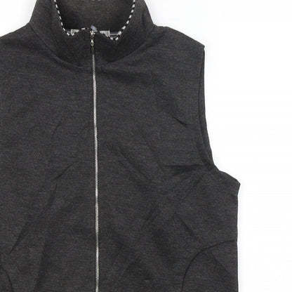 Womens UK Size 12 Fabrizio Grey Vest Jumper