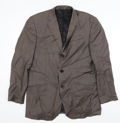 Mens UK Size L NEXT Regular Brown Suit Jacket