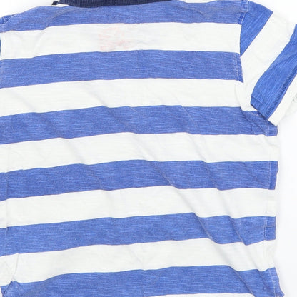 NEXT Boys White Striped  Basic T-Shirt Size 3-4 Years