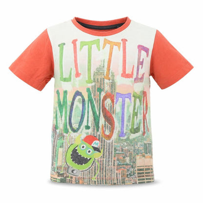 TU Boys Orange   Basic T-Shirt Size 3-4 Years  - Little Monster