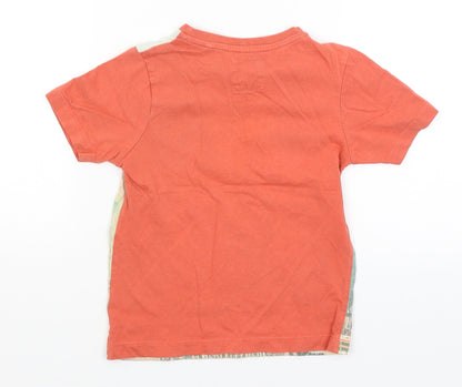 TU Boys Orange   Basic T-Shirt Size 3-4 Years  - Little Monster