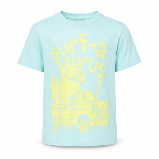 TU Boys Blue   Basic T-Shirt Size 3-4 Years  - Surf-A-Saurus